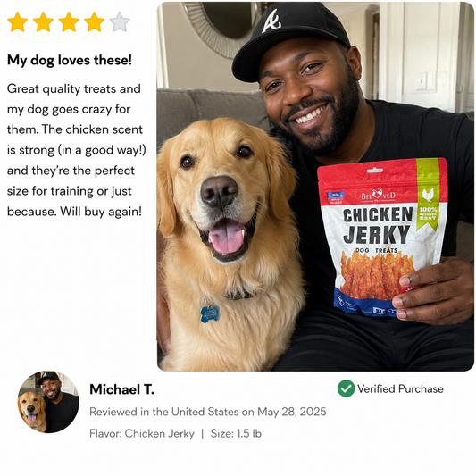 Chicken Jerky Dog Treats | Human Grade, Grain-Free | 1.5 lb