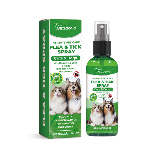 Pet Insect Repellent Spray for Dogs & Cats | Kills Fleas, Mites & Lice