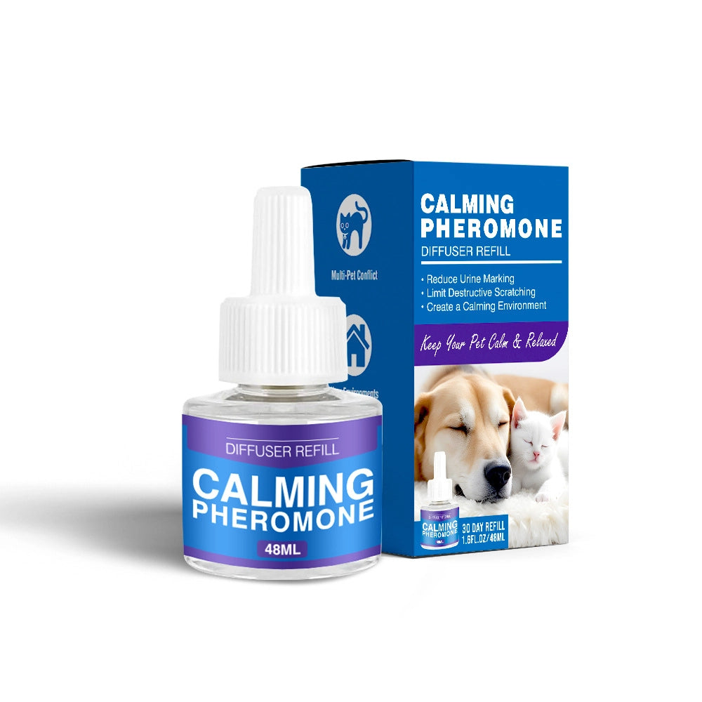 Cat Calming Pheromone Diffuser Kit | Anti-Stress Electric Plug-In Set