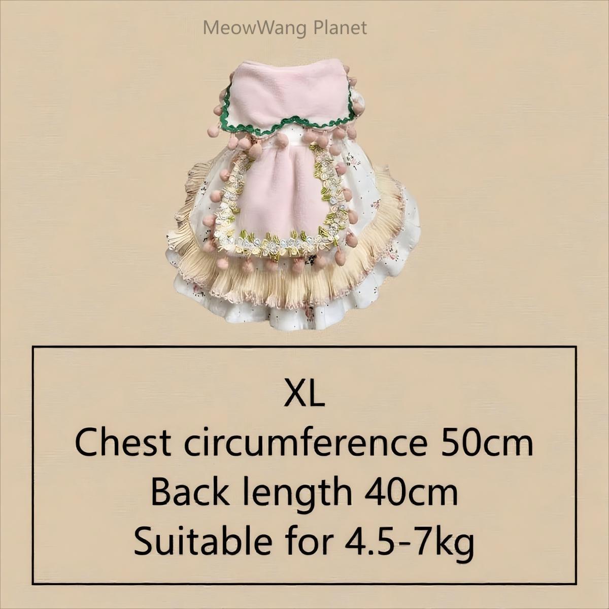 Dog Cat Clothes Pet Apparel Handcrafted Double Layer Princess Dress For Small Dogs Cats All Season Luxury Pet Apparel Custom Made Elegance Comfort Luxury Pet Gift For Cats Dogs