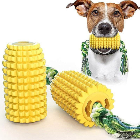 Dog Toys, Dog Toys Suitable For Strong Chewing, Durable And Chewy Squeaking Interactive Dog Toys, Small, Medium And Large Dog And Puppy Teeth Chewing Corn Cob Toys - Immense Plus More