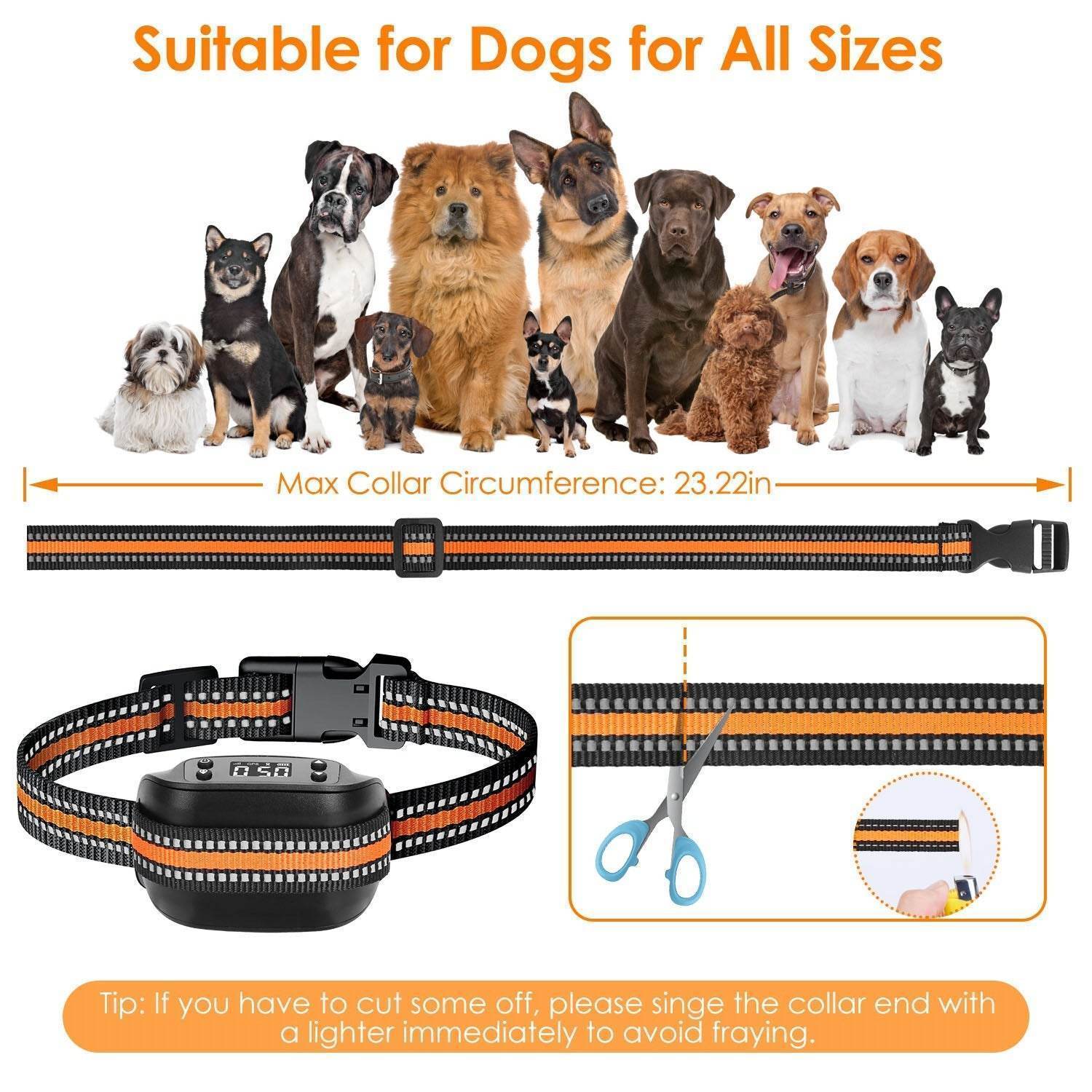 2 In 1 Dog GPS Fence Tracker Wireless GPS Dog Fence GPS Dog Collar With 32-2887FT Radius IPX6 Waterproof For Small Medium Large Dogs - Immense Plus More