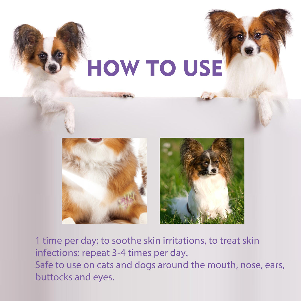 Pet Skin Relief Spray for Dogs & Cats | Soothes Itching & Eliminates Mites
