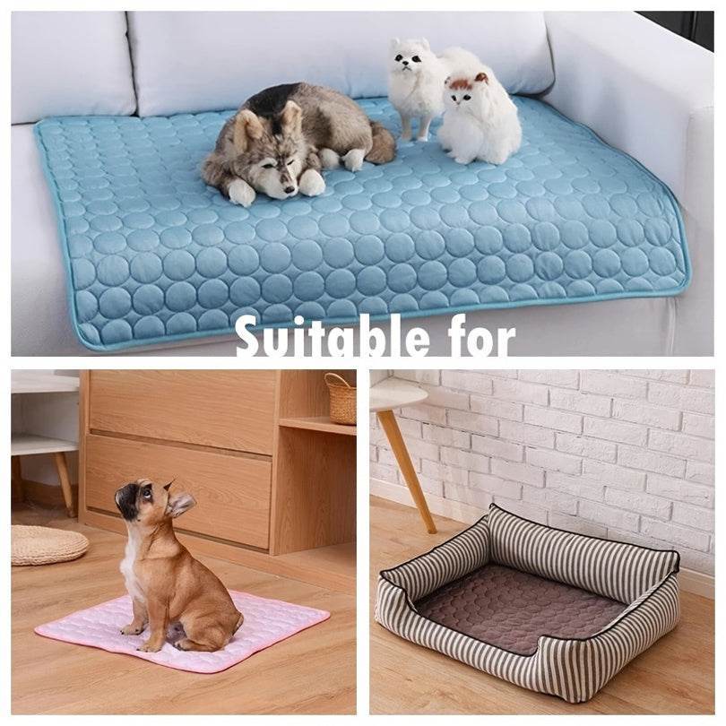 Dog Cooling Mat Summer Pets Cold Bed Extra Large For Small Big Dogs Pet Accessories Cat Durable Blanket Sofa Cat Ice Pad Blanket Pet Products - Immense Plus More