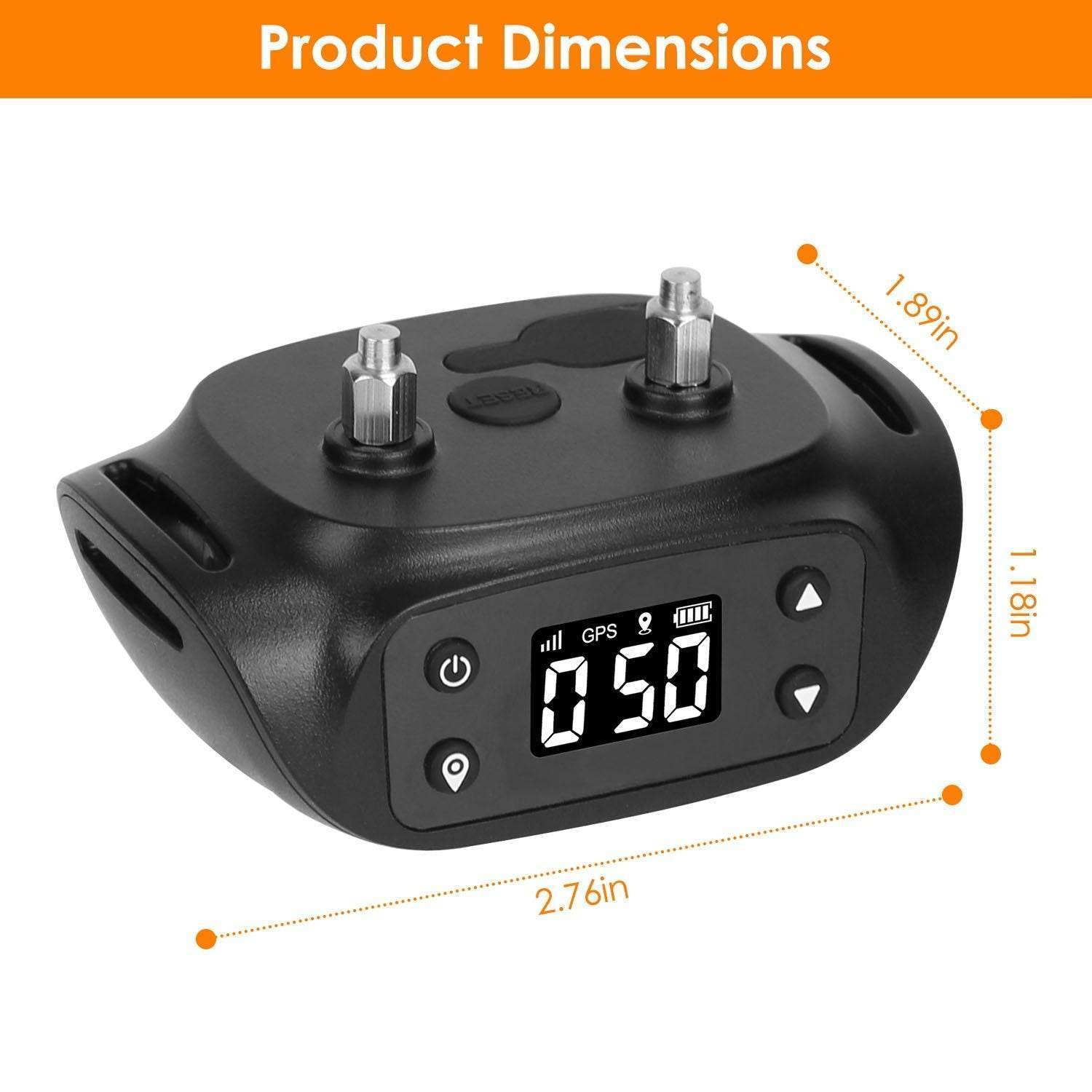 2 In 1 Dog GPS Fence Tracker Wireless GPS Dog Fence GPS Dog Collar With 32-2887FT Radius IPX6 Waterproof For Small Medium Large Dogs - Immense Plus More