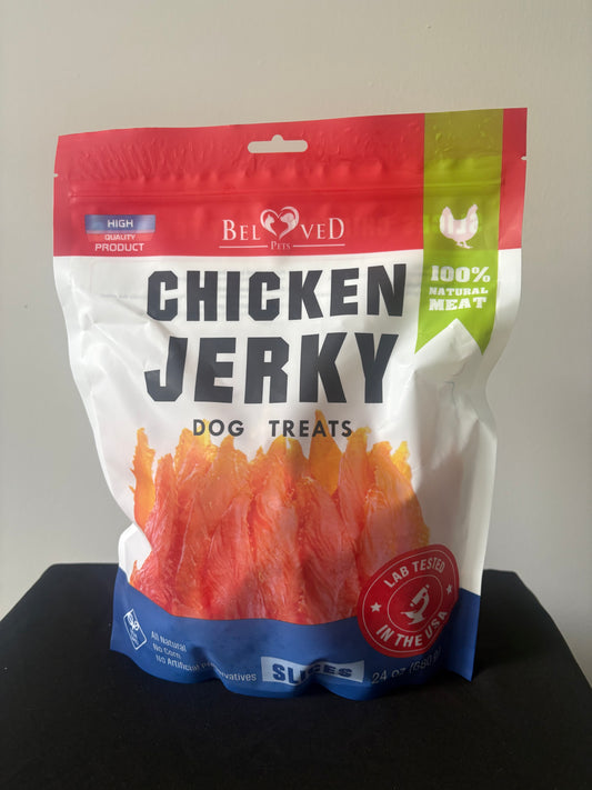 Chicken Jerky Dog Treats | Human Grade, Grain-Free | 1.5 lb