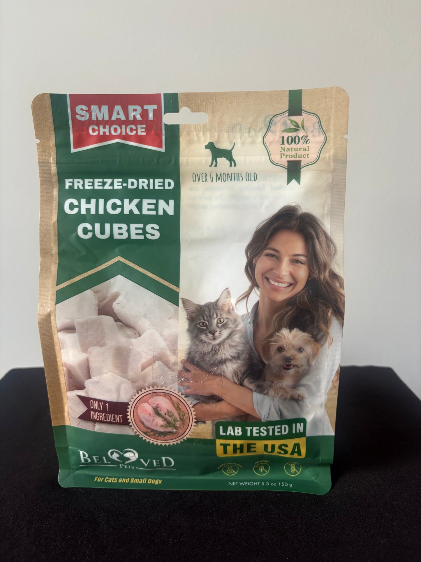 Freeze-Dried Chicken Cubes For Cats & Dogs 5.3 oz