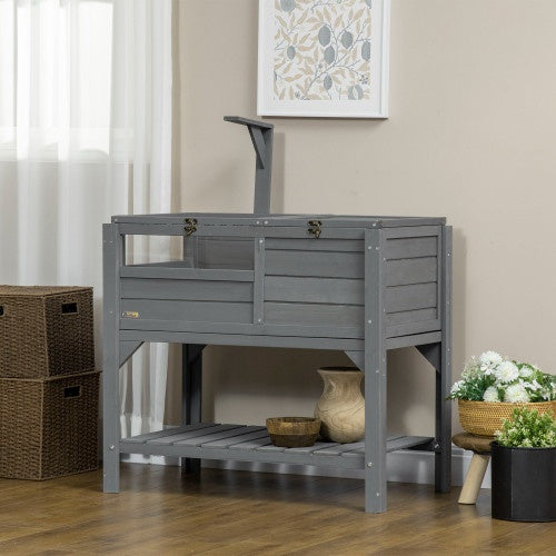 Perch, Shelf, Storage, Reptile Fence With Pallet, Light Support Frame, Grey
